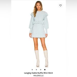 Majorelle Langley knit skirt